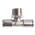 Metal Pu Fitting T-joint 10mm 1/2' M